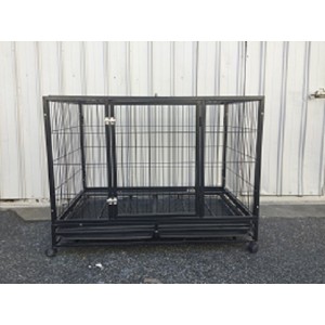 Heavy Duty Collapsible Metal Pet Crate Dog Cat Rabbit Cage Kennel ( WPD057B-2,3 ) 