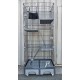 3 Levels 3 Doors 189cm High Cat Enclosure/Cage with Wheels
